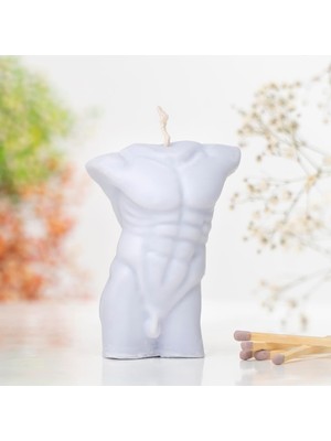 Men Body Temalı Vegan Soya Mum