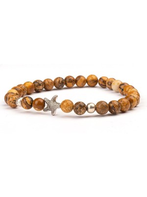 Ağaç Jasper Doğal Taş Bileklik (6 Mm) – An'da Kal