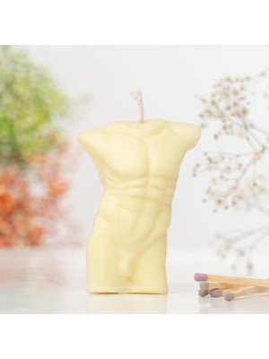 Men Body Temalı Vegan Soya Mum