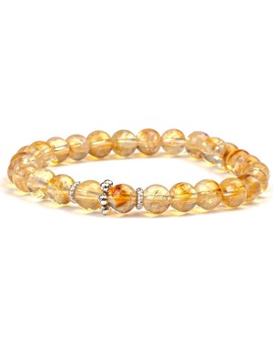 Sitrin Doğal Taş Bileklik (6 Mm) – Işıkla Doğ