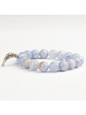 Kalsedon Doğal Taş Bileklik (10 Mm) – Sakinlik Zırhı