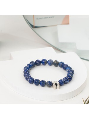 Faset Lapis Lazuli Doğal Taş Bileklik