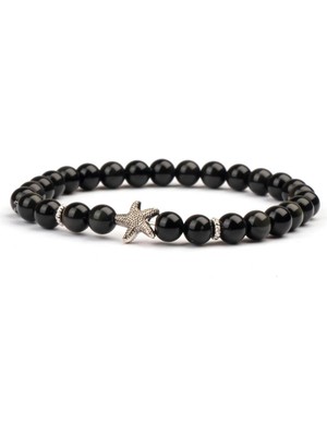 Obsidyen Doğal Taş Bileklik (6 Mm) – Gölge Gücü