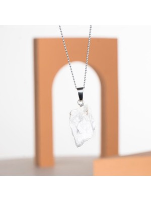 Ham Havlit Doğal Taş Kolye