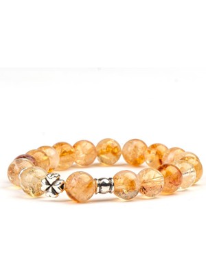 Sitrin Doğal Taş Bileklik (10 Mm) – Içsel Güneş