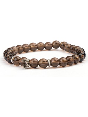 Dumanlı Kuvars Doğal Taş Bileklik (6 Mm) – Ruhsal Frekans