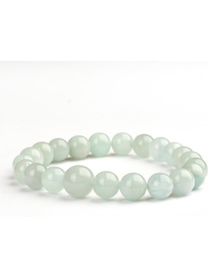 Akuamarin Doğal Taş Bileklik (8 Mm) – Ruhunu Rahatlat
