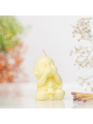 Bilmiyorum Buddha Temalı Doğal Soya Mum