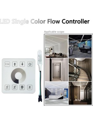 Cata Tek Renk Pixel LED Kontrol Cihazı 4 Kanal 5V/24V Dokunmatik Kumandalı Kablosuz LED Dimmer Kontrol Ünitesi
