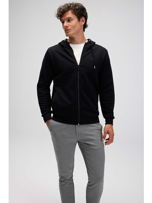 Ellesse Pamuklu Regular Fit Kapüşonlu Fermuarlı Sweat Erkek Sweat EM555