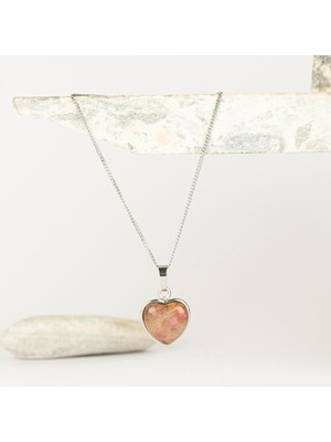 Akik Kalpli Kaplama Dogal Taş Kolye