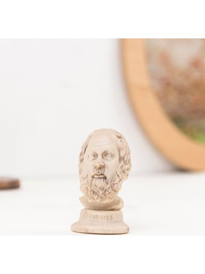 Dekoratif Sokrates Büst Biblo (Küçük)