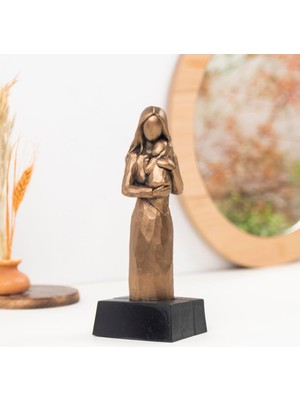 Dekoratif Anne & Bebek Heykeli