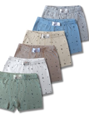 Panfilia %100 Pamuk Erkek Çocuk Boxer Külot Iç Çamaşır 6'lı Set