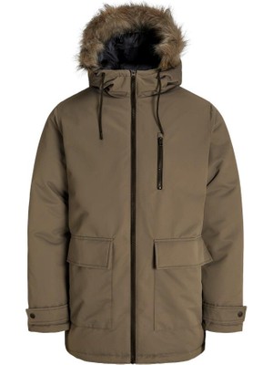 Jack & Jones Jjcharlıe Detachable Faux Fur Parka Erkek Kürk Detaylı Parka - Şık ve Fonksiyonel