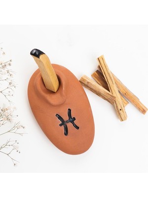 El Yapımı Burç Temalı Orange Ağaç Tütsülük