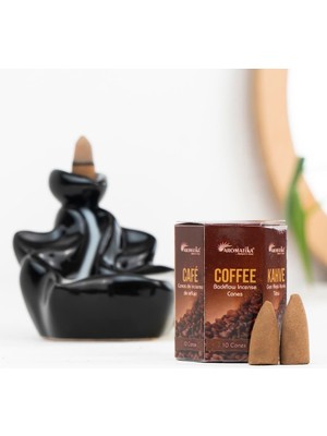 Aromatika Kahve Aromalı Geri Akışlı Şelale Tütsü