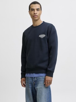 Jack & Jones Jjmakoto Sweat Crew Neck Erkek Sweatshirt - Şık ve Rahat Tasarım
