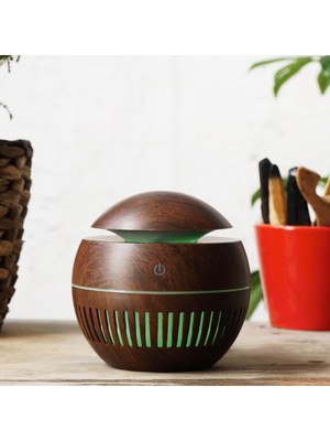 Koyu Kahverengi Mini Aroma Difüzörü (Nemlendirici):