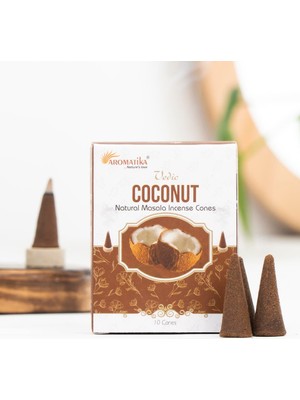 Aromatika Hindistan Cevizi Aromalı Konik Tütsü