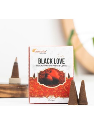 Aromatika Black Love Aromalı Konik Tütsü