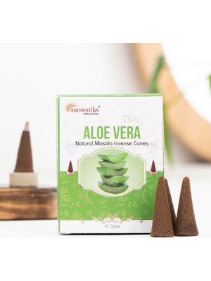 Aromatika Aloe Vera Aromalı Konik Tütsü