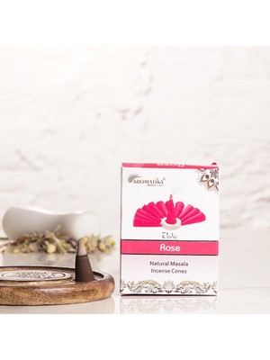 Aromatika Rose Kokulu Konik Tütsü