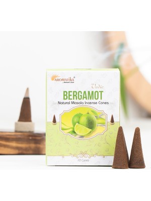 Aromatika Bergamot Aromalı Konik Tütsü