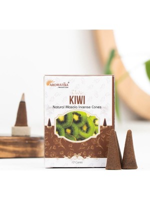 Kivi Aromalı Organik Kömürsüz Konik Tütsü