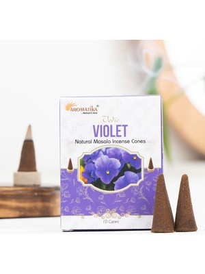 Aromatika Menekşe Aromalı Konik Tütsü