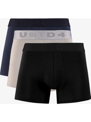 Unıted4 Classic Erkek Siyah/gri Lacivert 3'lü Boxer.sgl
