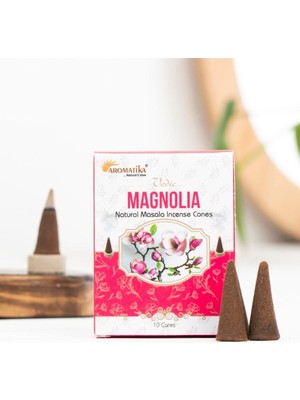 Manolya Aromalı Organik Kömürsüz Konik Tütsü