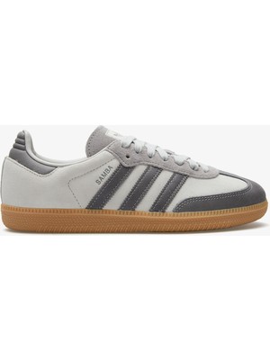 Adidas x Superstep Samba Og Unisex Gri Spor Ayakkabı 41 Numaralı Deri ve Kauçuk Taban