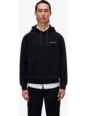 Napapijri B-Back Graphic Erkek Siyah Sweatshirt.-
