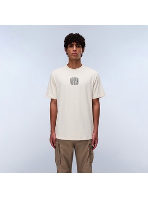 Napapijri Yukis Erkek Beyaz T-Shirt.-