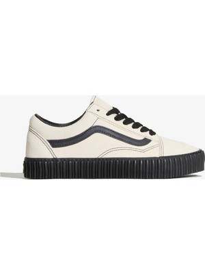 Vans Old Skool Creeper Unisex Beyaz Spor Ayakkabı.-