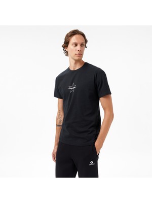 Converse Baskılı Erkek Siyah T-Shirt.blk