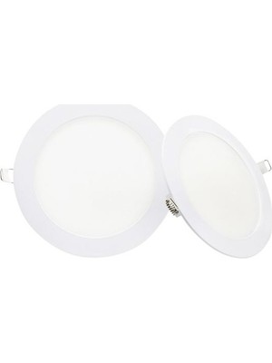 Neba 3W Ultra Ince Spot LED Panel Seti 2'li Beyaz Işık 6400K Enerji Tasarruflu Tavan Aydınlatma A+