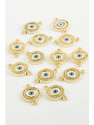 Göz Çift Kulplu Mineli Bileklik ve Kolye Ucu Aparatı 1 Adet