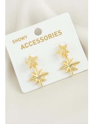 Yıldız Trend Metal Küpe