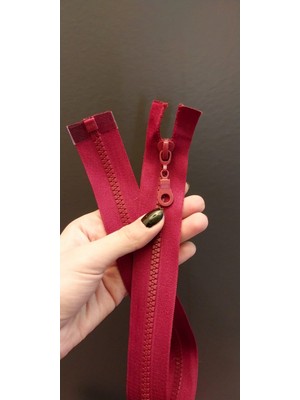 Iri Dişli Bordo Fermuar 52X3 cm