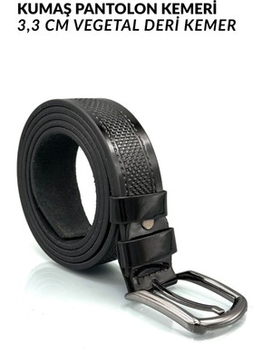 Sermoda 33 mm Baskılı Desenli Vegetal Deri Erkek Kumaş Pantolon Kemeri 3