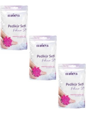 3'lü Pedikür Seti: Çorap, Havlu, Itici ve Törpü ile Rahat Kullanım
