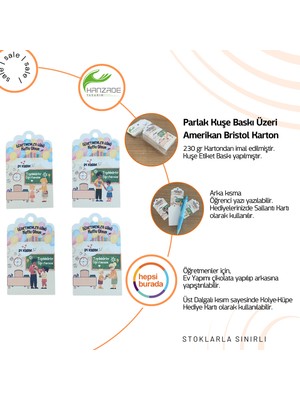 Öğretmenler Günü Not/teşekkür Kartı 40 Adet 4,5-7,5cm Öğretmenler Günü Kutlu Olsun Hediye Sallantı Kartı