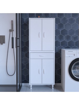 Modilayn Çok Amaçlı Dolap Mutfak Dolabı Banyo Dolabı Ofis Dolabı Çekmeceli Raflı