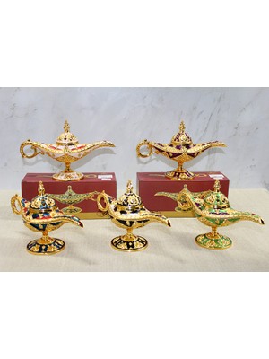 Mineli Metal Alaaddin Lambası Model 5