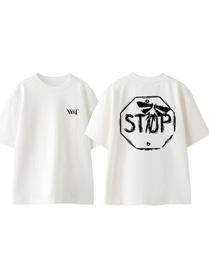 The Last Of Us 6 Tasarım Sırt Baskılı Pamuk Beyaz Oversize T-Shirt