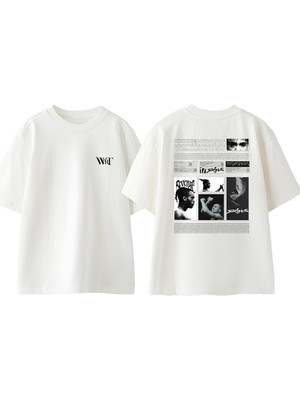 Xxxtentacion 4 Tasarım Sırt Baskılı Pamuk Beyaz Oversize T-Shirt