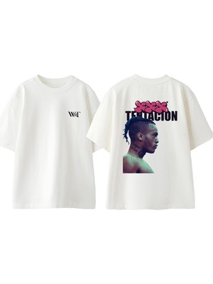 Xxxtentacion 3 Tasarım Sırt Baskılı Pamuk Beyaz Oversize T-Shirt