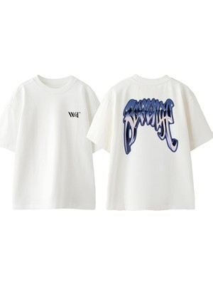 Revenge Xxxtentacion Tasarım Sırt Baskılı Pamuk Beyaz Oversize T-Shirt